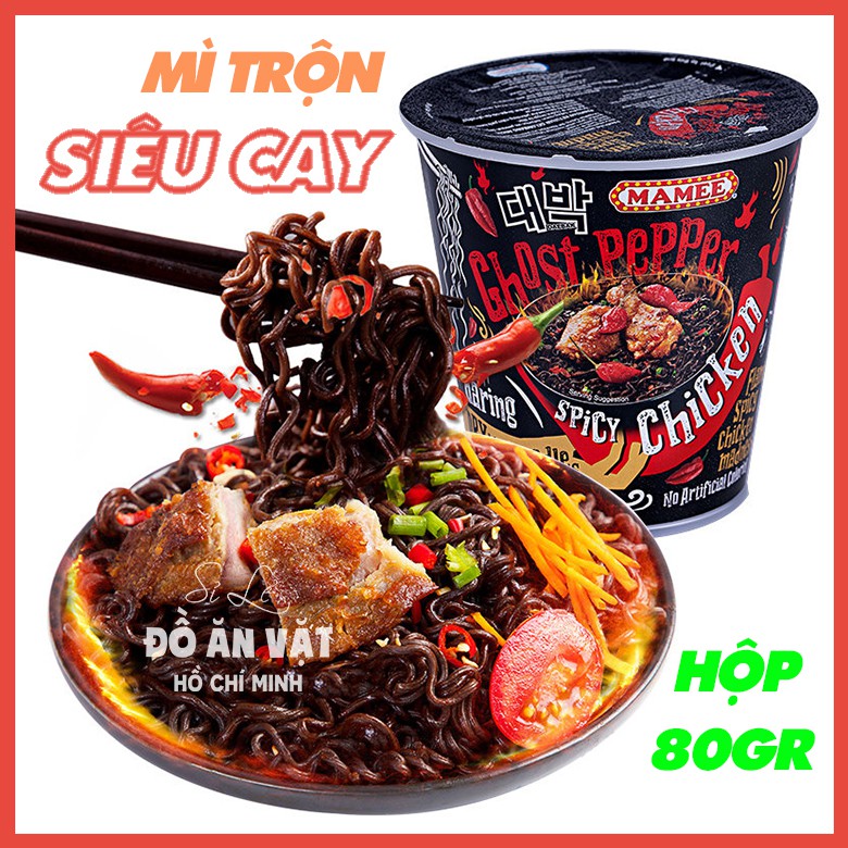 [SIÊU CAY]  Mỳ Cay Nhất Thế Giới Mì siêu cay GHOST PEPPER Mỳ Cay Hàn Quốc Ghost Pepper - Hộp Siêu siêu cay