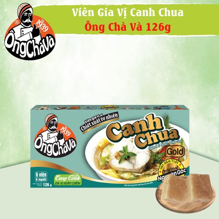 Viên gia vị canh chua ông chà và gold 126gr - nấu ngon chuẩn vị không cần nêm nếm