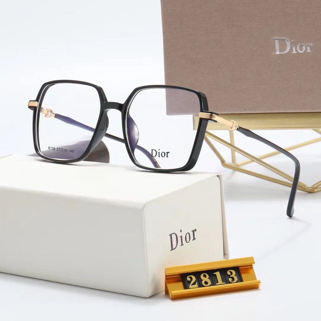 Mắt Kính Dior Nữ Vuông Đen Gọng Kim Loại 5037 Cao Cấp Full Box Hàng Hiệu  Luxury