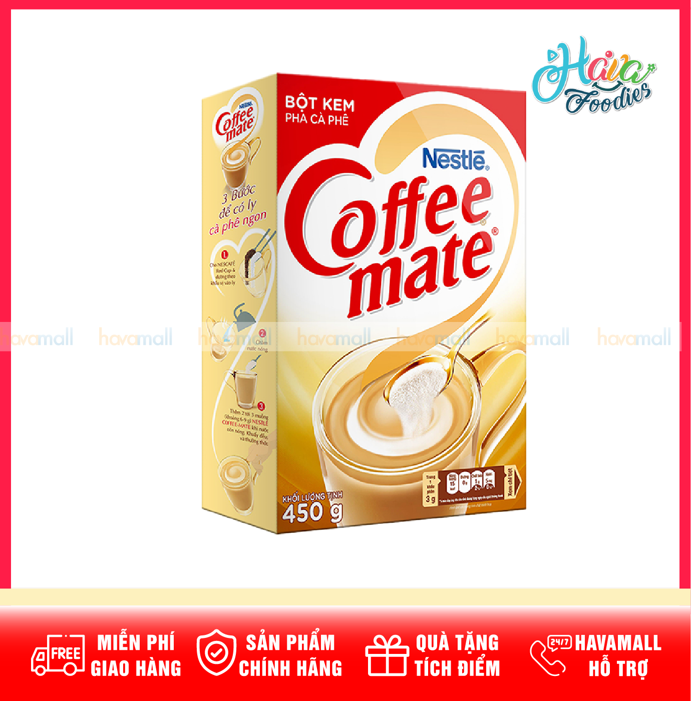 Bột Kem Pha Cà Phê Nestlé Coffee Mate 450g – Nestlé Coffee Mate Creamer Original