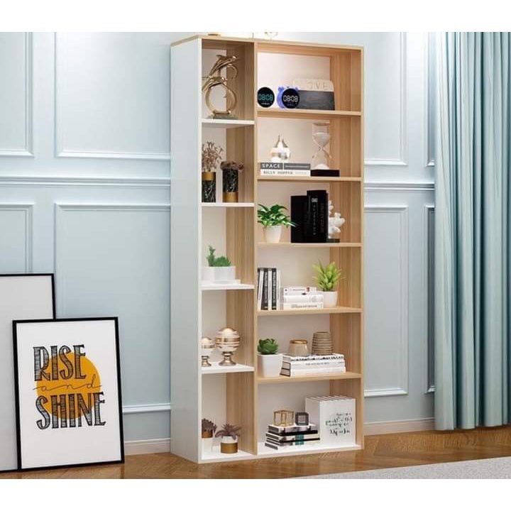Kệ sách bắc âu Cao Cấp, Kệ Sách Để Sàn Thời Trang Mới Nhất 2023. 60cm x 17cm x 130cm