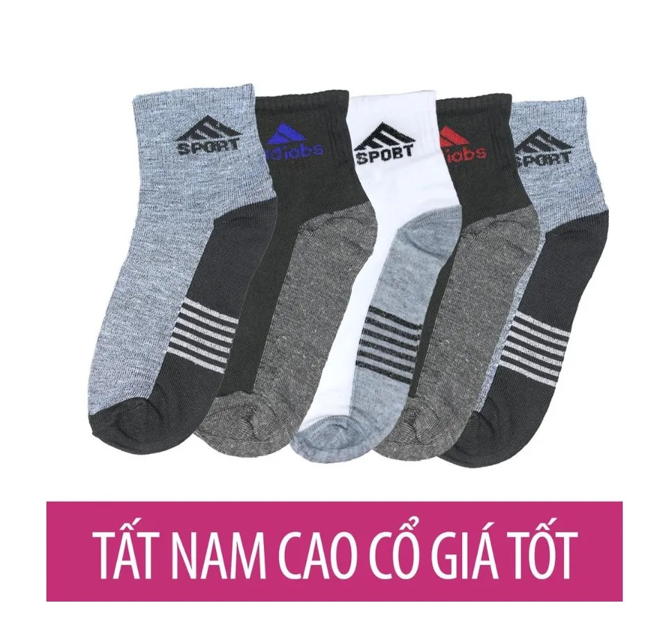 [ XẢ KHO ] Bộ 10 Đôi Tất Vớ Nam Cổ Trung Tất Nam NữVớ Nam Thun Cotton mềm mại co giãn tốt thấm hút mồ hôi tốt thoải mái khi mang ( giá rẻ vải vừa đẹp ) - ABCD SHOP