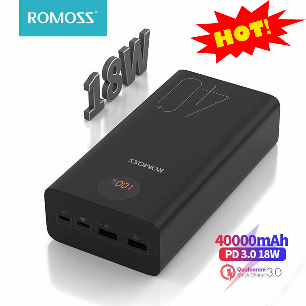 [HCM]( Chính Hãng -  Hàng Siêu Cấp ) Pin sạc dự phòng Romoss Sense 8P+ 30000mAh Sạc nhanh QC 3.0 và Sạc nhanh 2 chiều TypeC (Trắng) Lõi Pin polymer siêu bền . Bảo hành 12 tháng