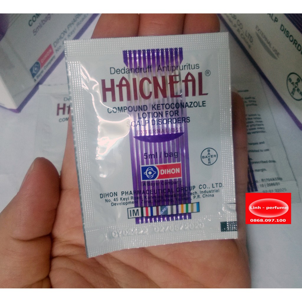 Combo 10 gói dầu gội Haicneal - gói 5 ml(Hạn sử dụng tới 26/04/2021)
