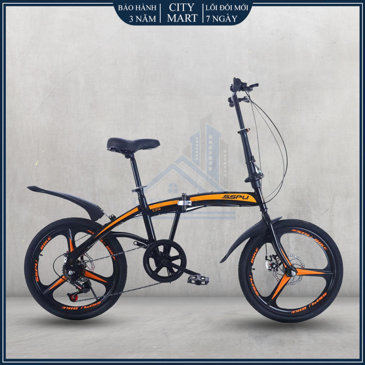 Xe đạp gấp gọn mini vành 20 inch xe đạp đường phố xe đạp du lịch gọn nhẹ