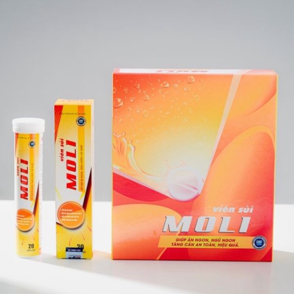 5 hộp Viên Sủi Moli Hỗ Trợ Ăn Ngủ Ngon Giúp Tăng Cân An Toàn Hiệu Quả