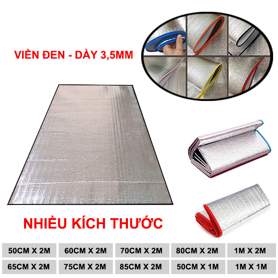 Chiếu ngủ trưa văn phòng cá nhân dày 3.5ly màu ĐEN - thảm ngủ trưa cá nhân , thảm du lịch