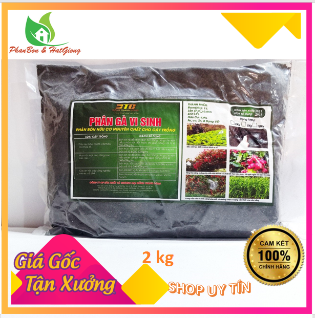 Phân Gà Ủ Hoai Phân Gà Vi Sinh Hữu Cơ Đồng Thành Công Loại 1,8-2kg - Shop Phân Bón, Hạt Giống Rau Củ Quả, Xơ Dừa, Mùn Dừa, Đất Sạch Trồng Rau, Cây Cảnh Tp. Hồ Chí Minh