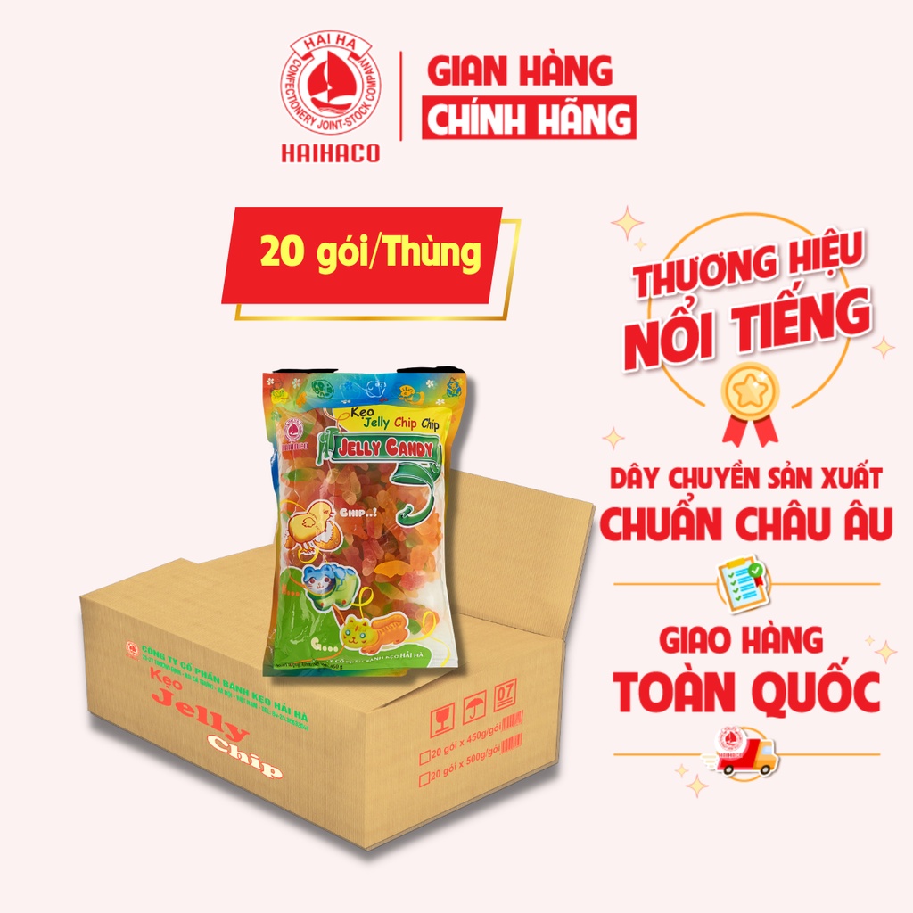 Kẹo dẻo jelly chip chip túi 450g