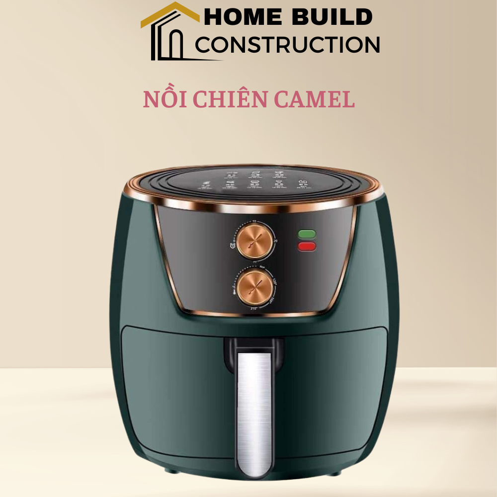 Nồi Chiên Không Dầu Camel 10L Công Suất 1350w, Không Mùi, Tốt Cho Sức Khỏe, Thiết Bị Hiện Đại, An Toàn Cho Gia Đình, Tiện Dụng