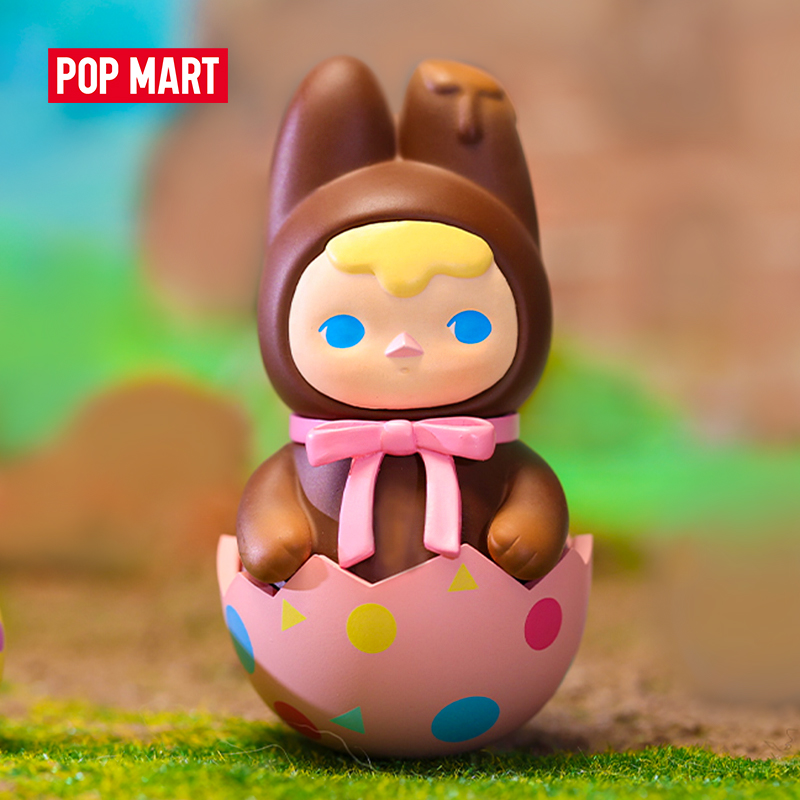 Pop mart pucky chocolate bunny baby blister package figures
