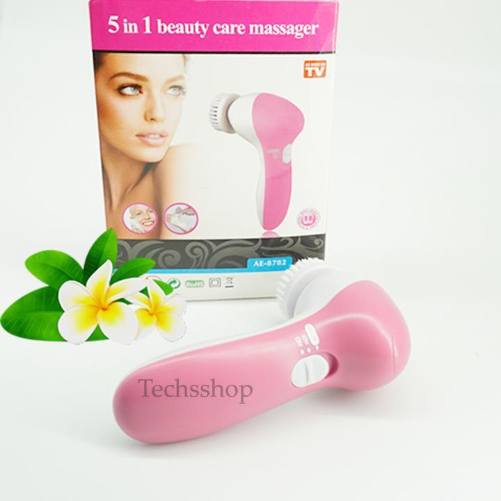 Máy massage da mặt và rửa mặt 5 trong 1 mini - Máy massage rửa mặt sạch mụn đậu đen, da nhờn