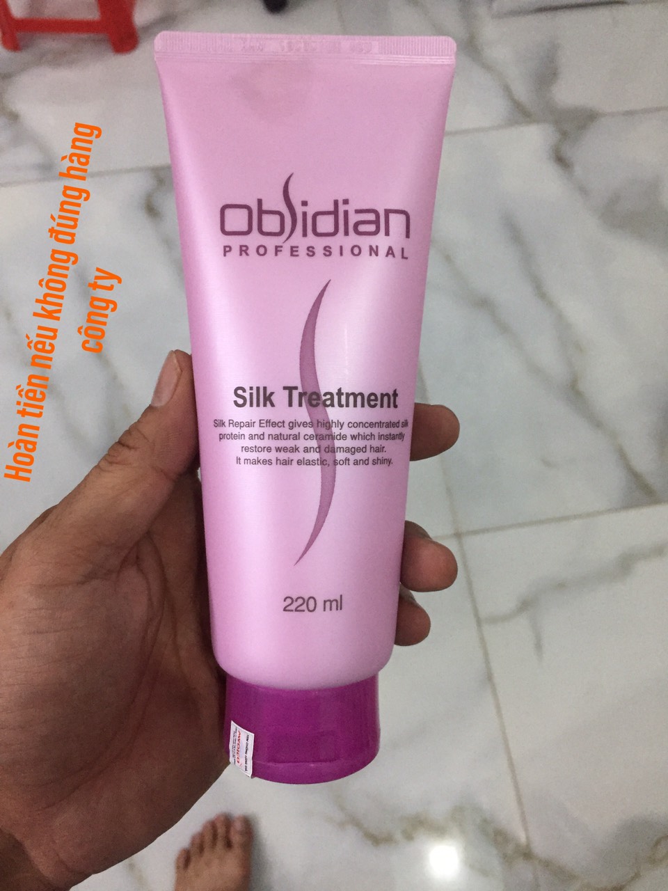 Hấp dầu siêu mượt Silk Treament Obsidan Professional Hàn Quốc 220ml