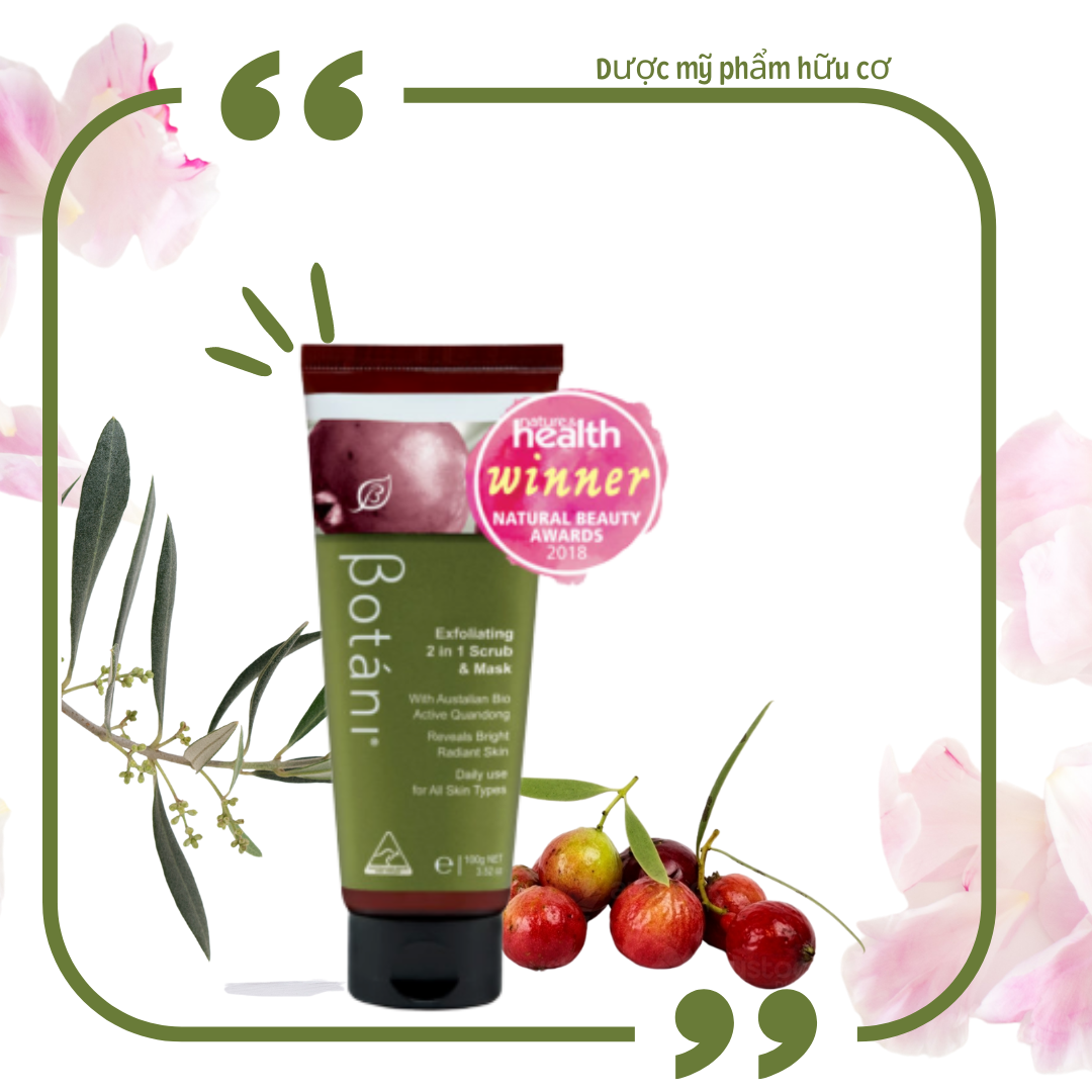 Tẩy Tế Bào Chết Và Mặt Nạ Botani Exfoliating 2 In 1 Scrub & Mask