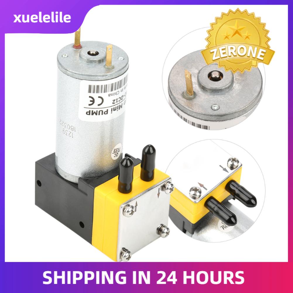 Động Cơ Điện 12V 0,4-1l/Phút, Bơm Nước Hút Chân Không Tự Mồi, Động Cơ Siêu Nhỏ Chạy Điện DC