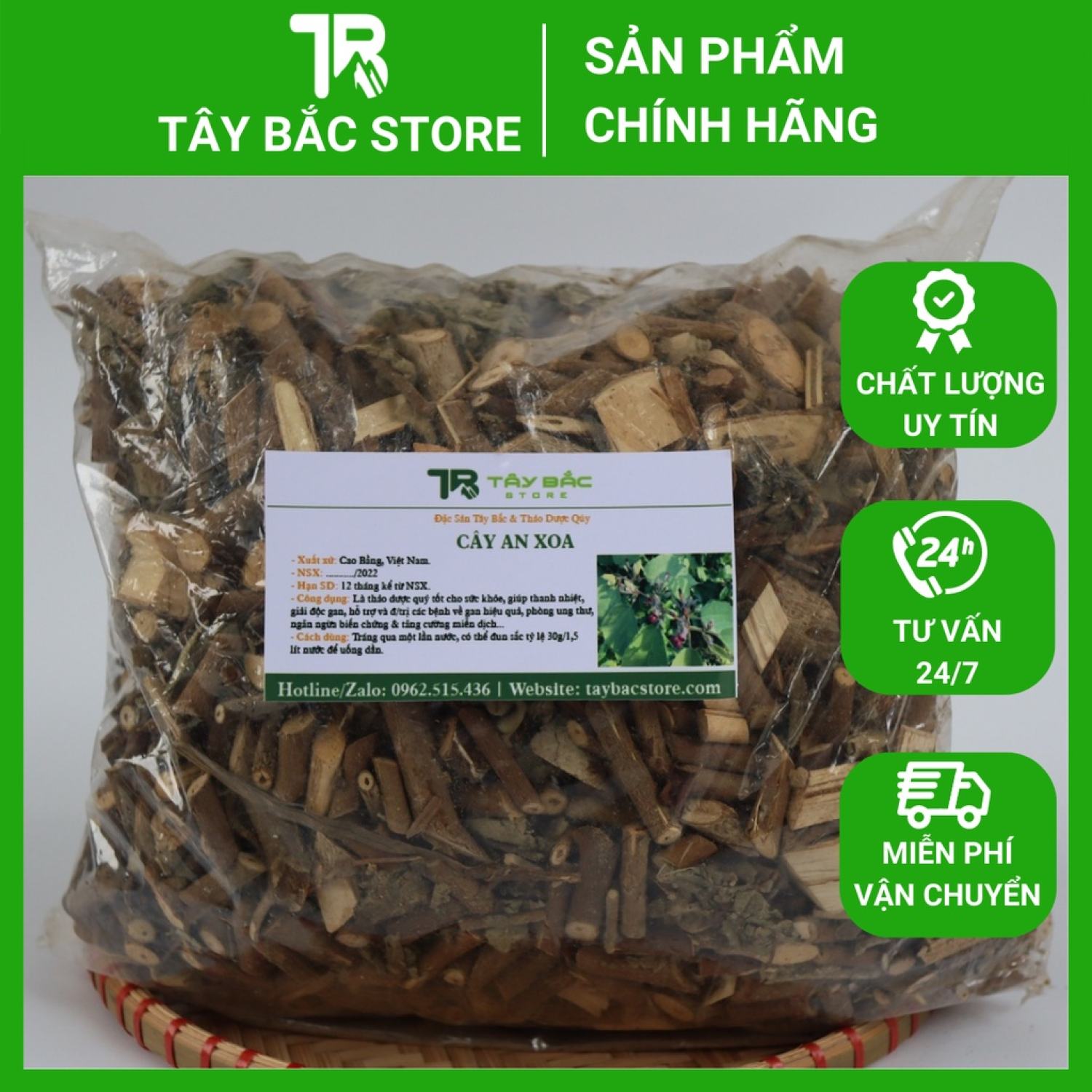 Cây an xoa khô túi 1kg hỗ trợ giảm men gan