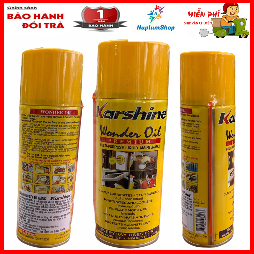 Dầu chống rỉ sét đa năng chai dầu xịt chống rỉ sét giá rẻ và bôi trơn dành cho xe ô tô xe máy và nhiều loại máy móc khác bình xịt chống rỉ sét