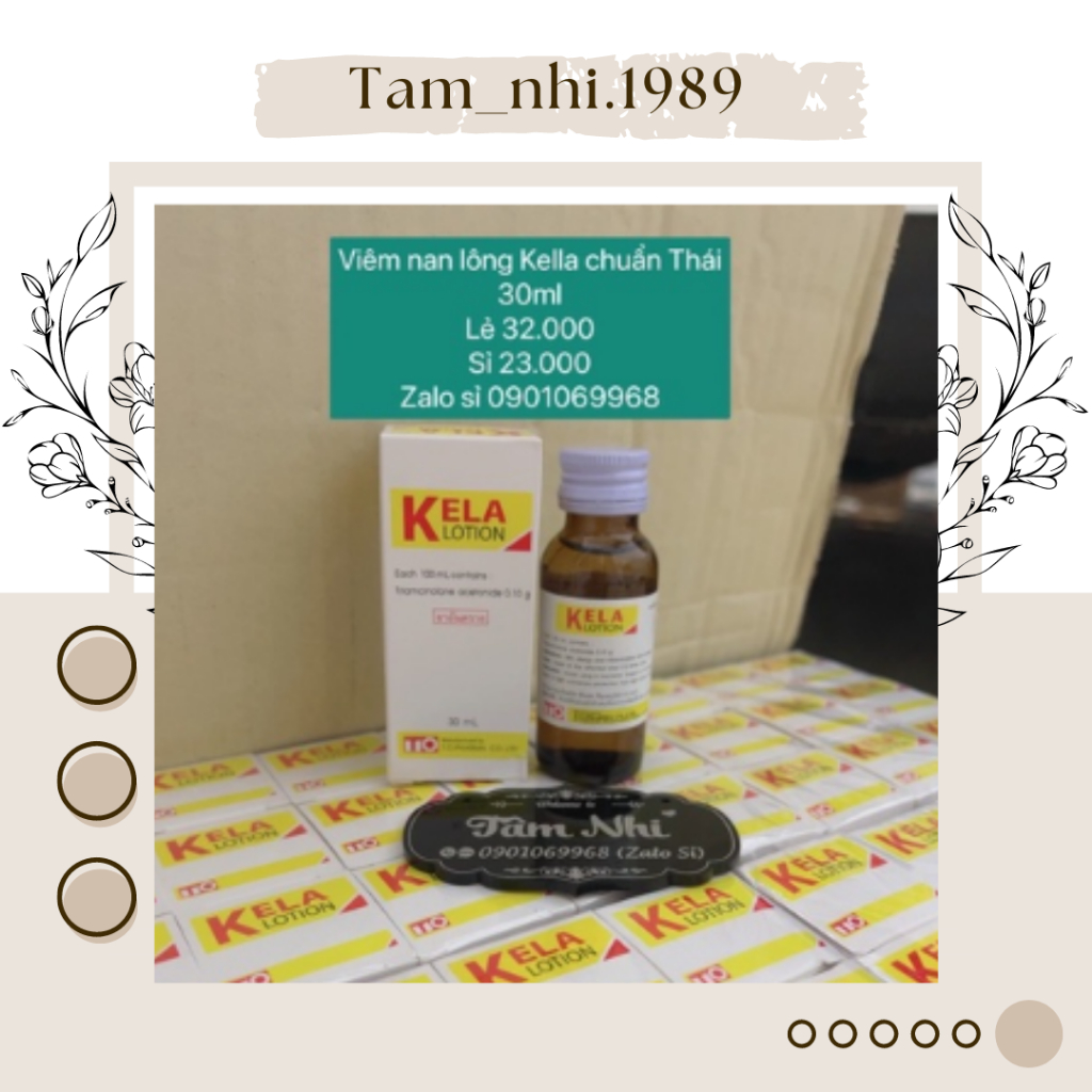 Viêm nang lông Kela 30ml [ HÀNG CHUẨN ] Lotion Kela hỗ trợ viêm nang lông - hàng chính hãng Thái Lan