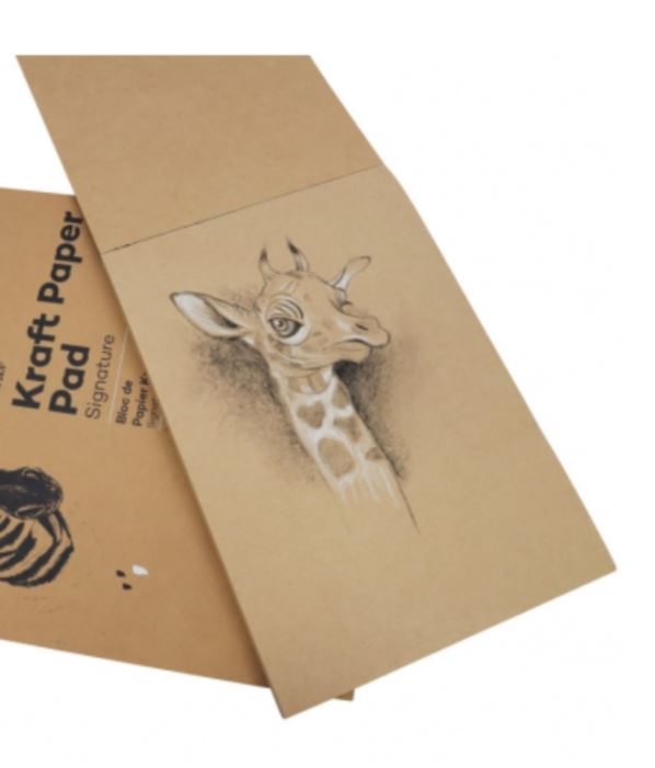 Sổ giấy kraft a4, mont marte, 50 tờ, 115gsm