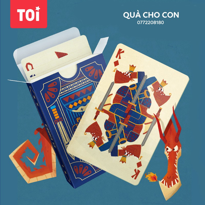 Bộ bài tây - tú lơ khơ rồng và kho báu - hãng toi