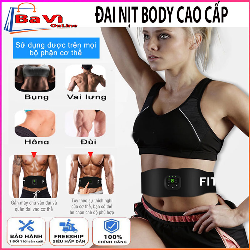 Đai massage giảm mỡ bụng xung điện, đai massage SMART FITNESS cao cấp, đai nịt bụng body thể thao nam, nữ, Đai mát xa rung giúp giảm cân, săn chắc cơ bắp, Đai nịt bụng giảm mỡ vòng 2, vòng 3, đùi bắp taybắp chân