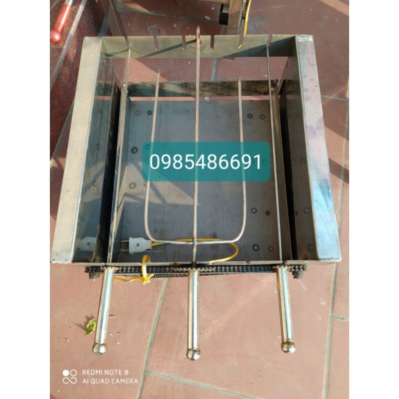 Máy nướng thịt, chả quay tự động 6 xiên