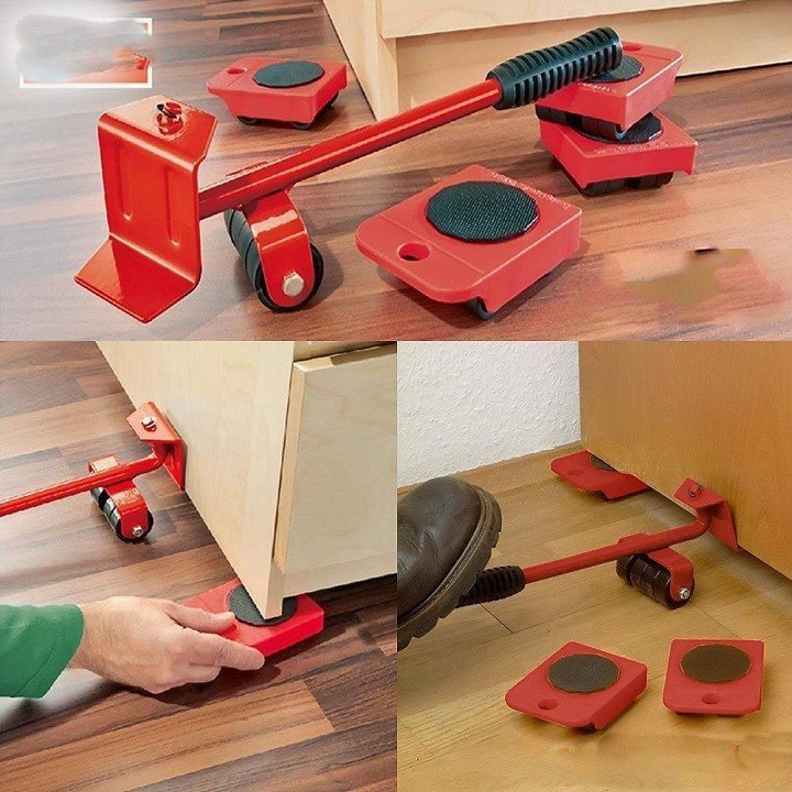 Bộ dụng cụ nâng và di chuyển đồ thông minh, bộ con lăn di chuyển đồ thông minh, dụng cụ nâng vật nặng, dụng cụ nâng tủ, dụng cụ giúp di chuyển đồ đạc dễ dàng –Shoptuankiet.