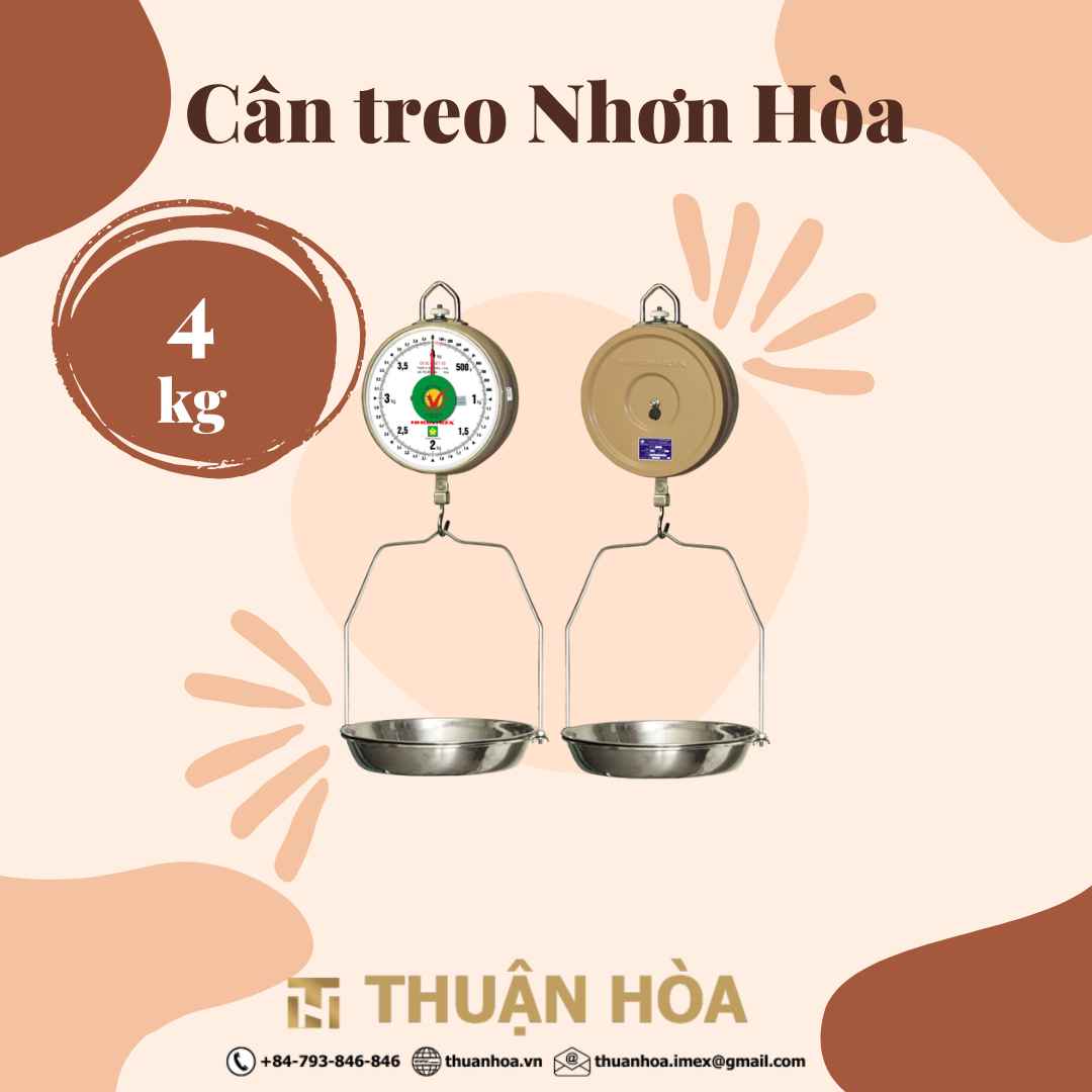 Cân treo nhơn hòa 4kg 8kg 10kg 12kg 20kg 30kg 150kg