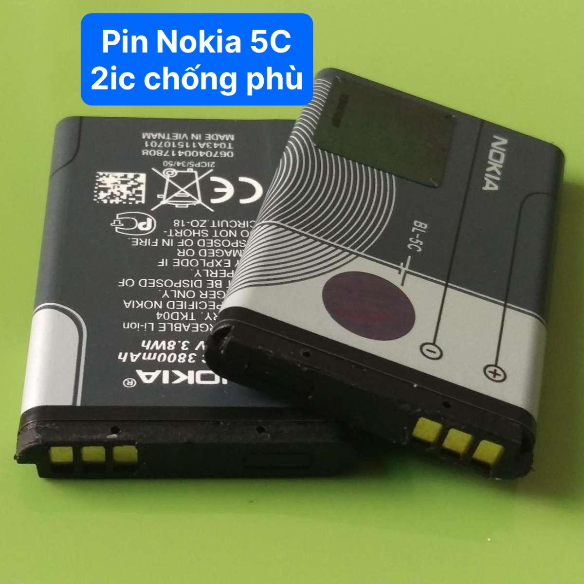 Pin Nokia BL-5C / Nokia 1280/1200/105/107/108 bảo hành 1 đổi 1