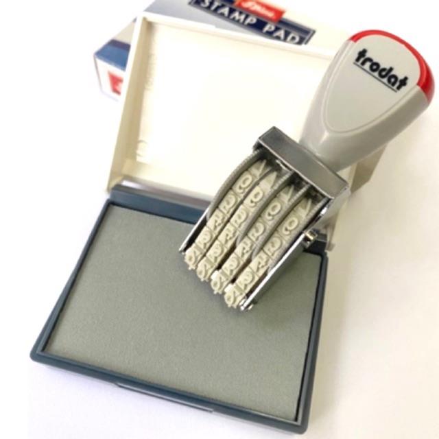 hot Dấu đóng số xoay tay Trodat 1554 (4 số ) hoặc 1556 ( 6 số ) kèm khay mực Shiny SP1