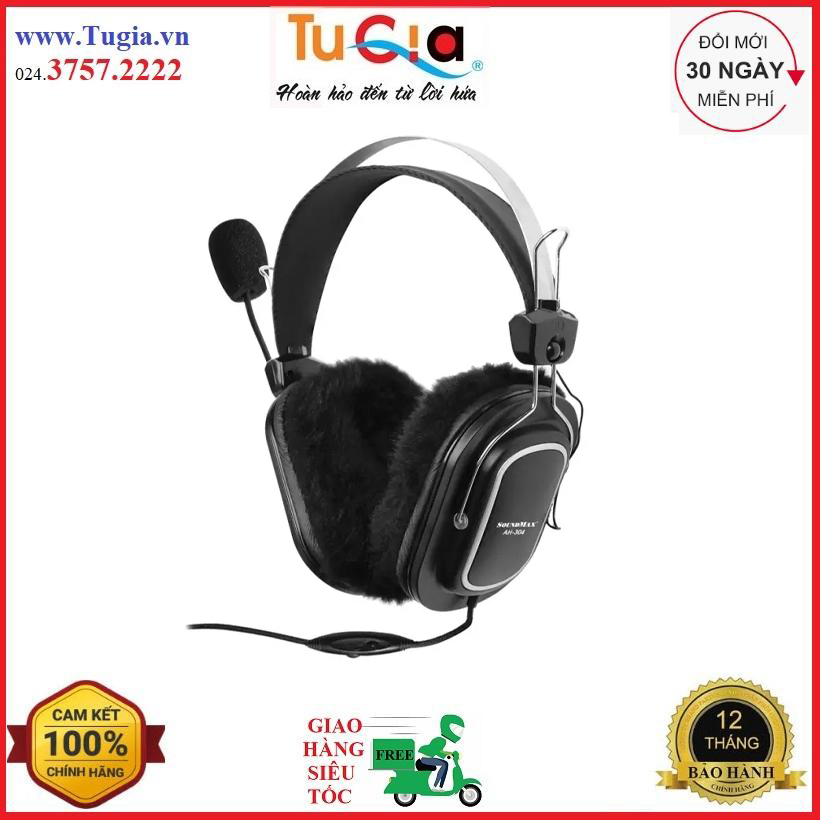 Tai nghe chụp tai soundmax ah-304 - hàng chính hãng