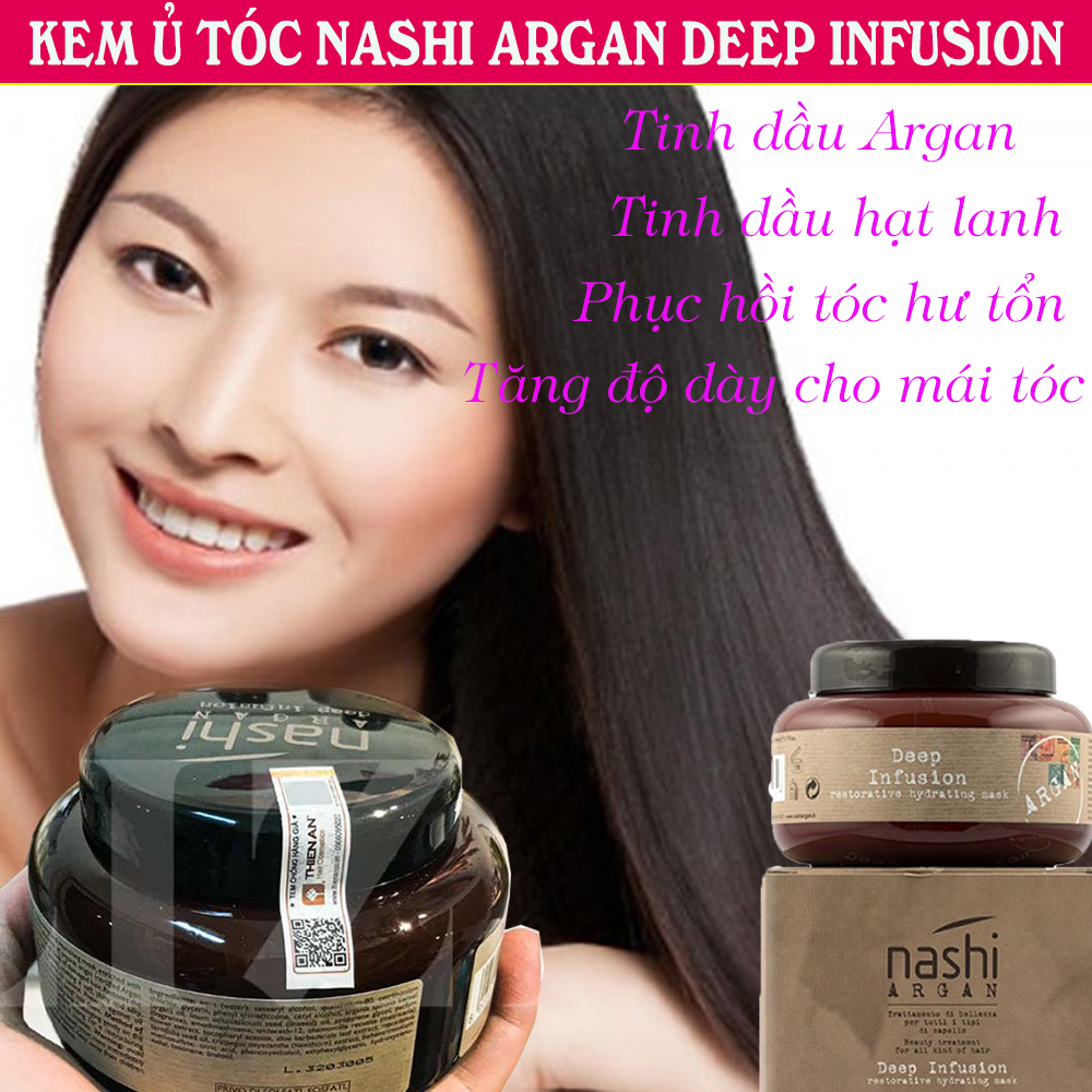 Ủ Tóc, Hấp Tóc, Dầu Hấp Tóc, Ủ Tóc Phục Hồi Nashi.Giúp  Phục Hồi Tóc Hư Tổn, Mềm mại Và Óng Mượt -Hương Thơm Nhẹ Nhàng Quyến Rũ.[HÀNG NHẬP KHẨU]