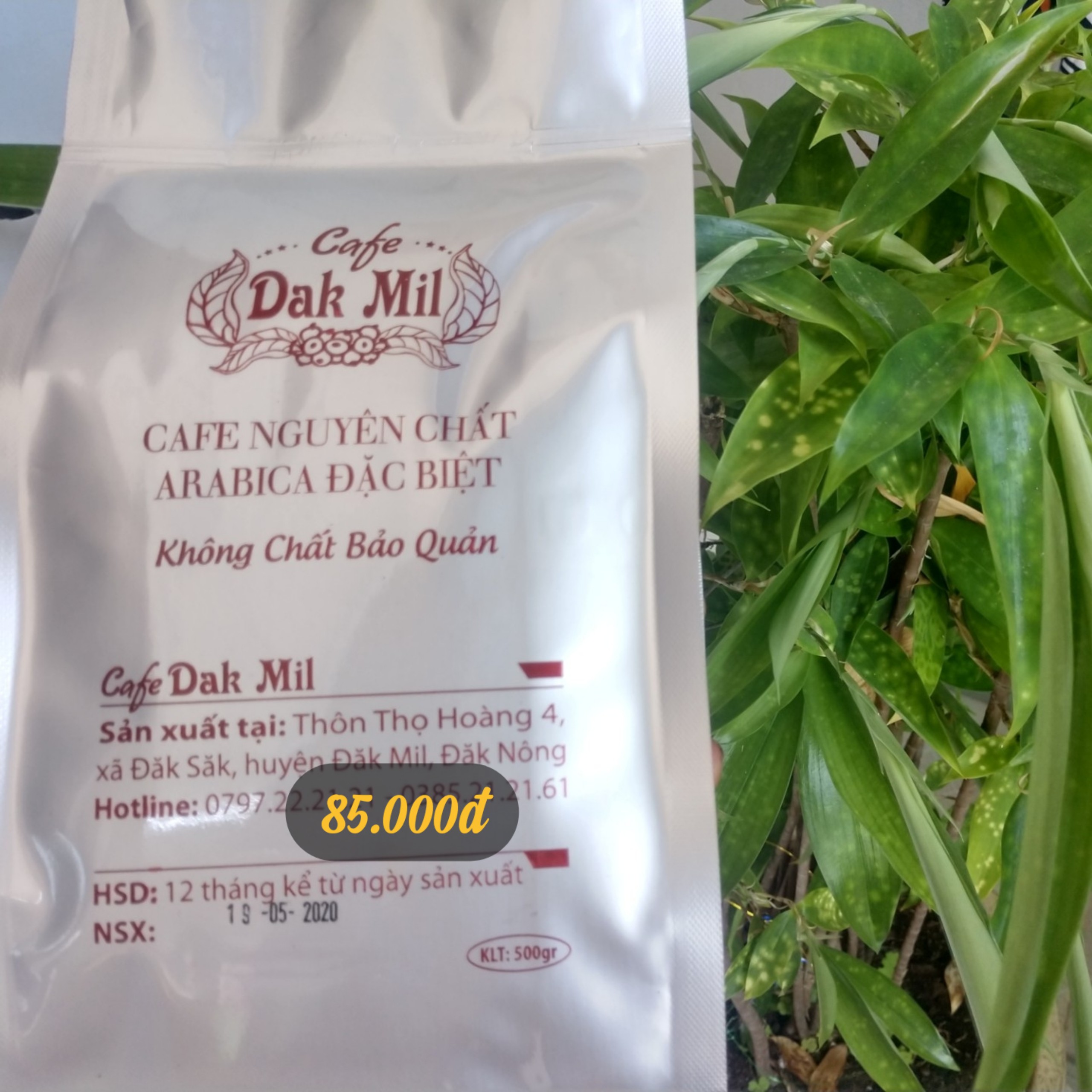 Cafe rang xay nguyên chất - Cafe Arabica - cafe Bột - Cafe Đak Mil