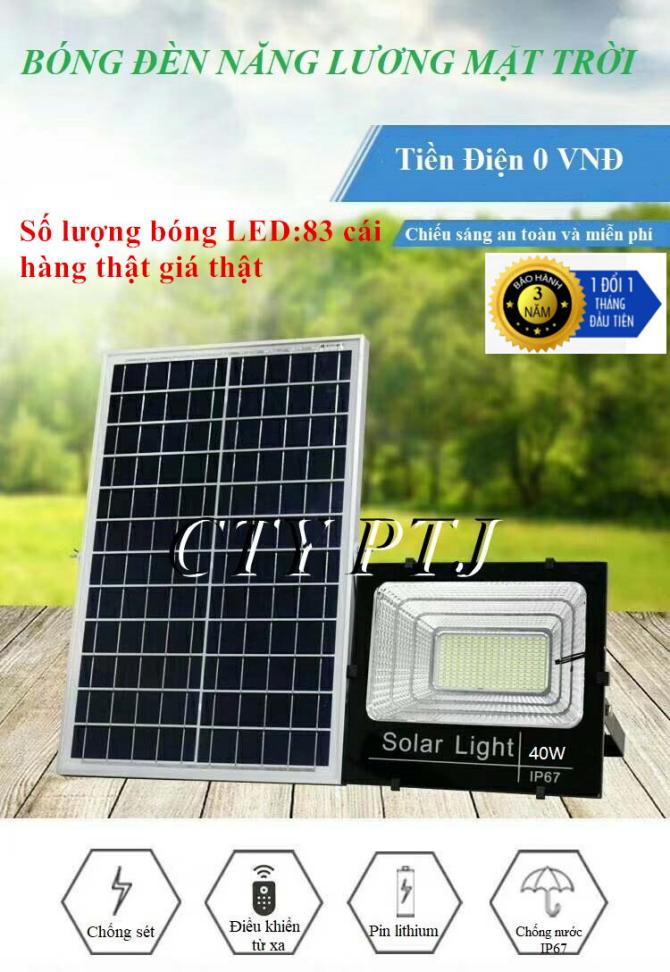 Đèn năng lượng mặt trời 40W