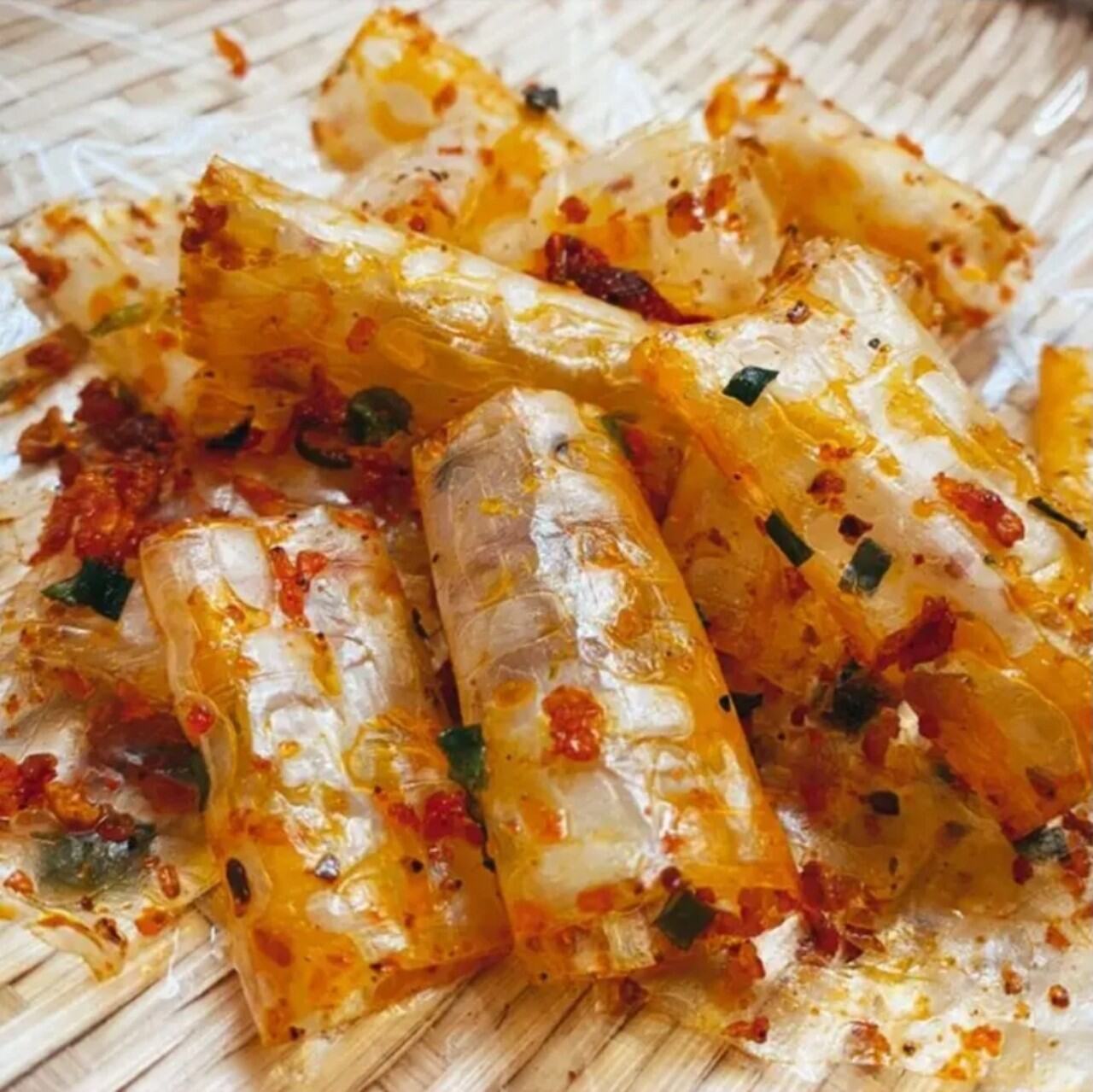 Bánh tráng cuộn Sate hành mix gà bò khô 300g