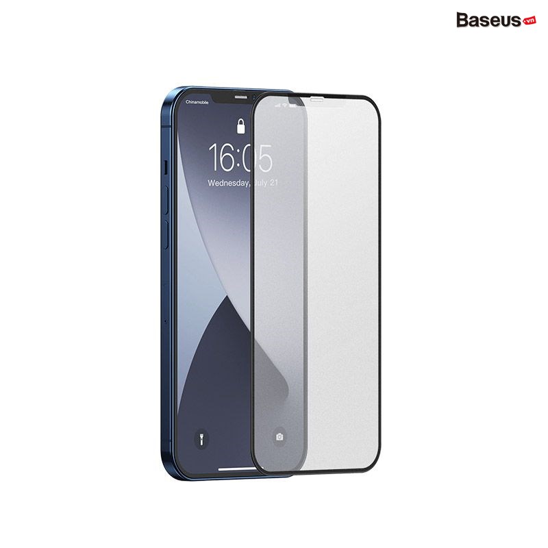 Iphone 12, bộ 2 miếng dán dẻo full màn hình chính hãng baseus cho iphone 12, dán màn hình iphone