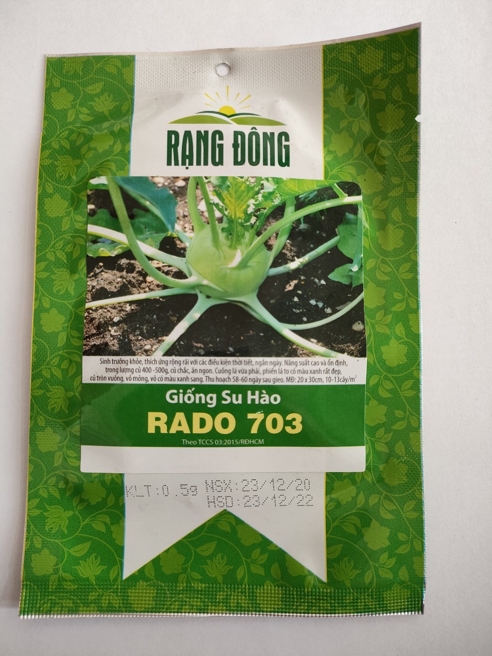 Hạt giống su hào xanh Rạng Đông
