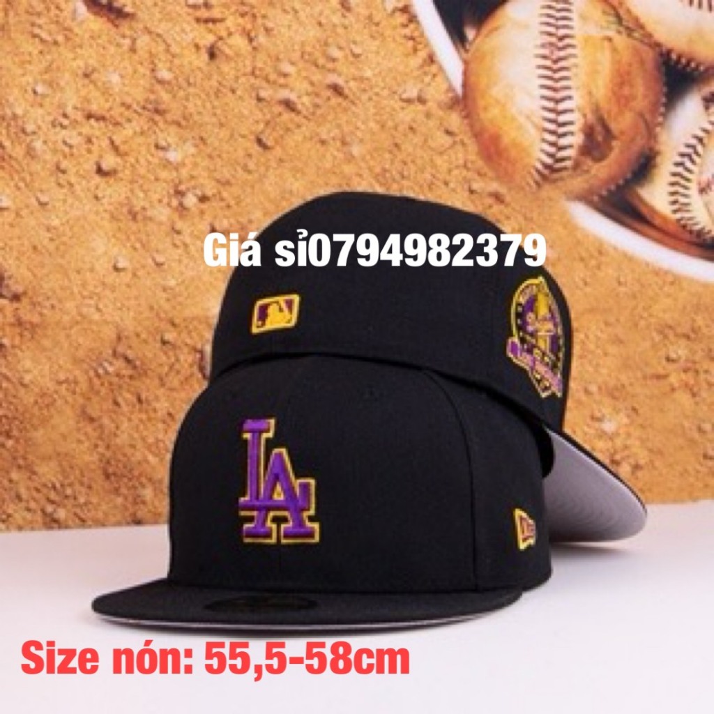 Mũ snapback Nam bít đuôi phối 7 màu - Nón hiphop có tem L,A Phong cách châu âu - thời trang nam - 4