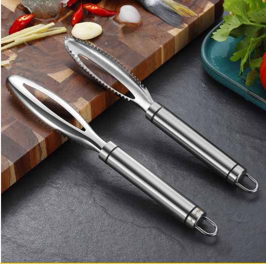 Combo 2 Dụng cụ đánh vảy cá INOX tiện dụng