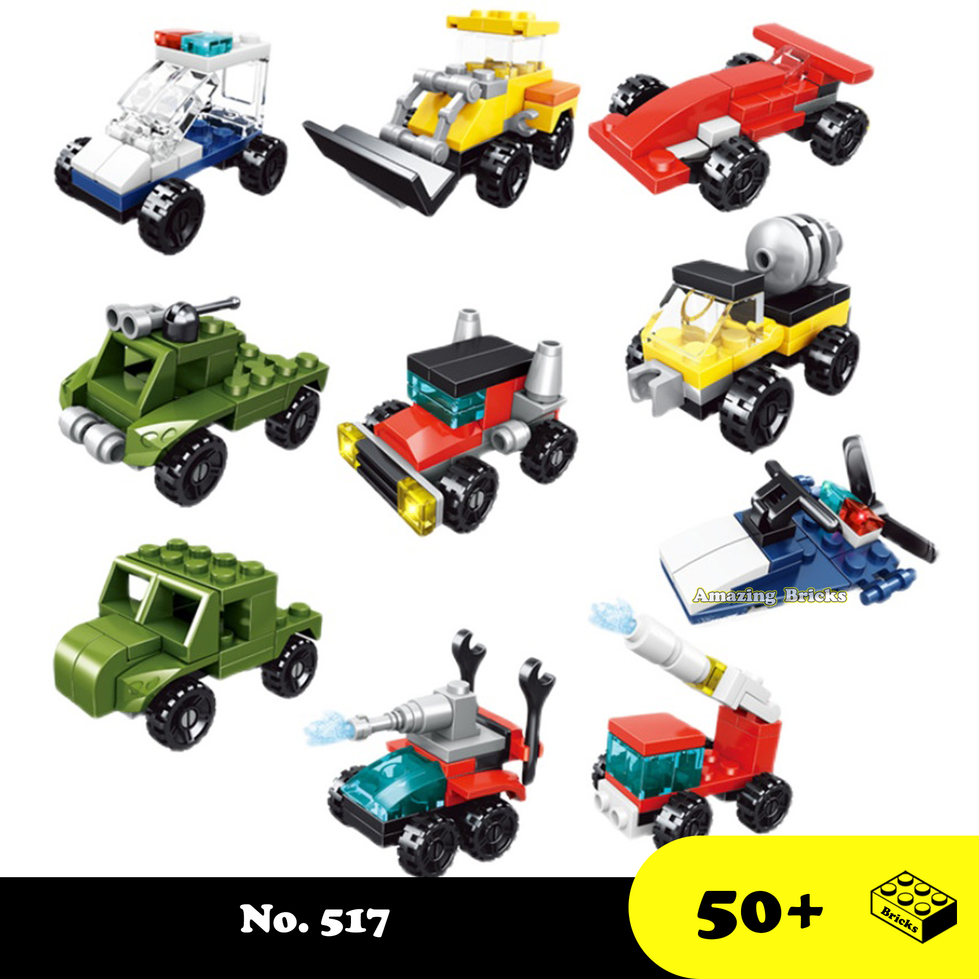 Đồ chơi Lắp ráp Mô hình mini nhỏ, Xếp hình thông minh, Bộ đồ chơi Lego cho bé trai 5 tuổi, Lego ô tô, Ghép hình xe phương tiện