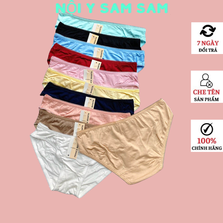 Quần lót nữ. quần lót cotton trơn mara mềm mịn hàng vnxk. size .m.l.xl.xxl. cho nàng 35-65kg ạ