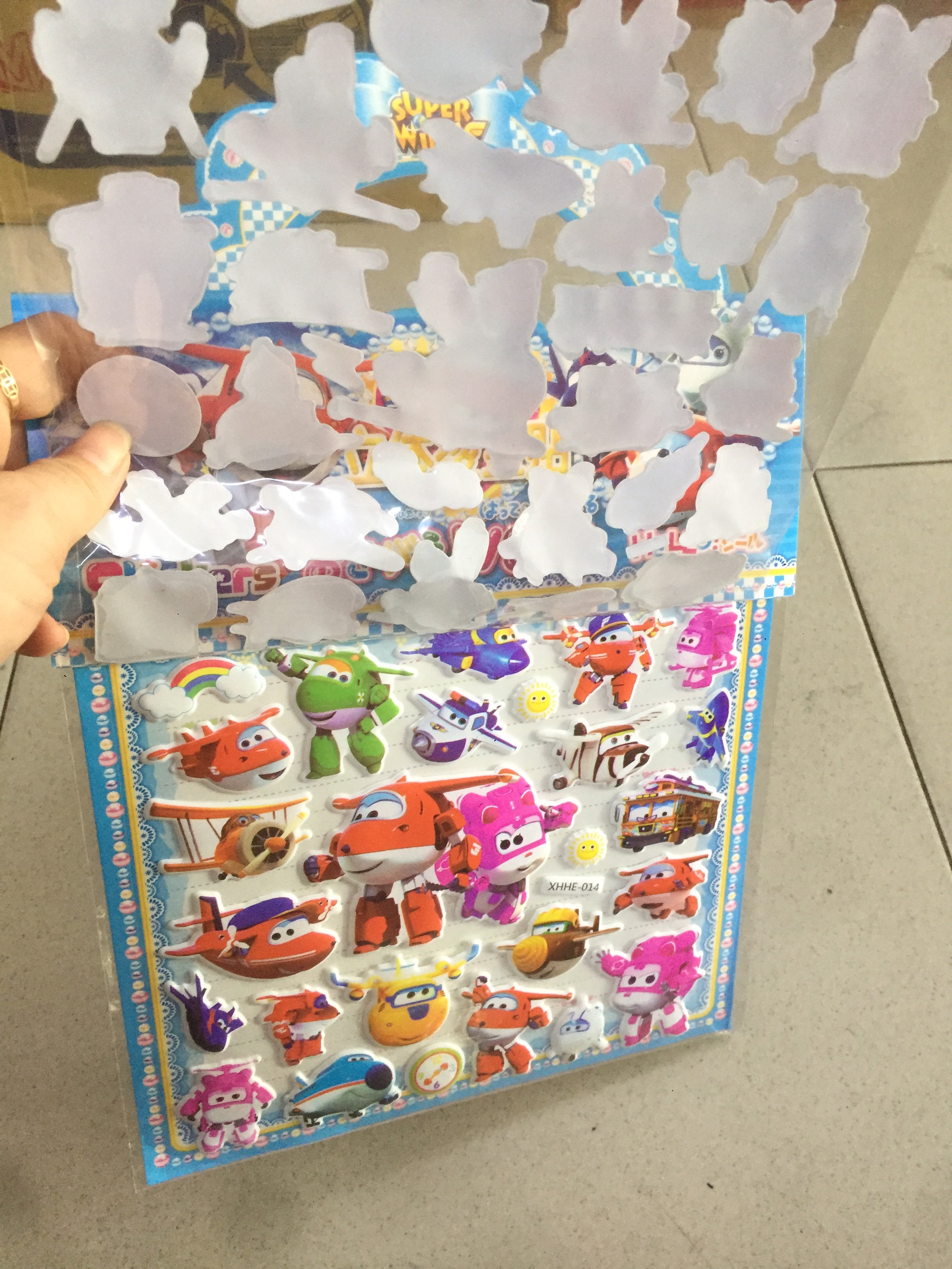Sticker hình dán nổi 3D WSEAL Siêu nhân lầy lội / Biệt đội bay