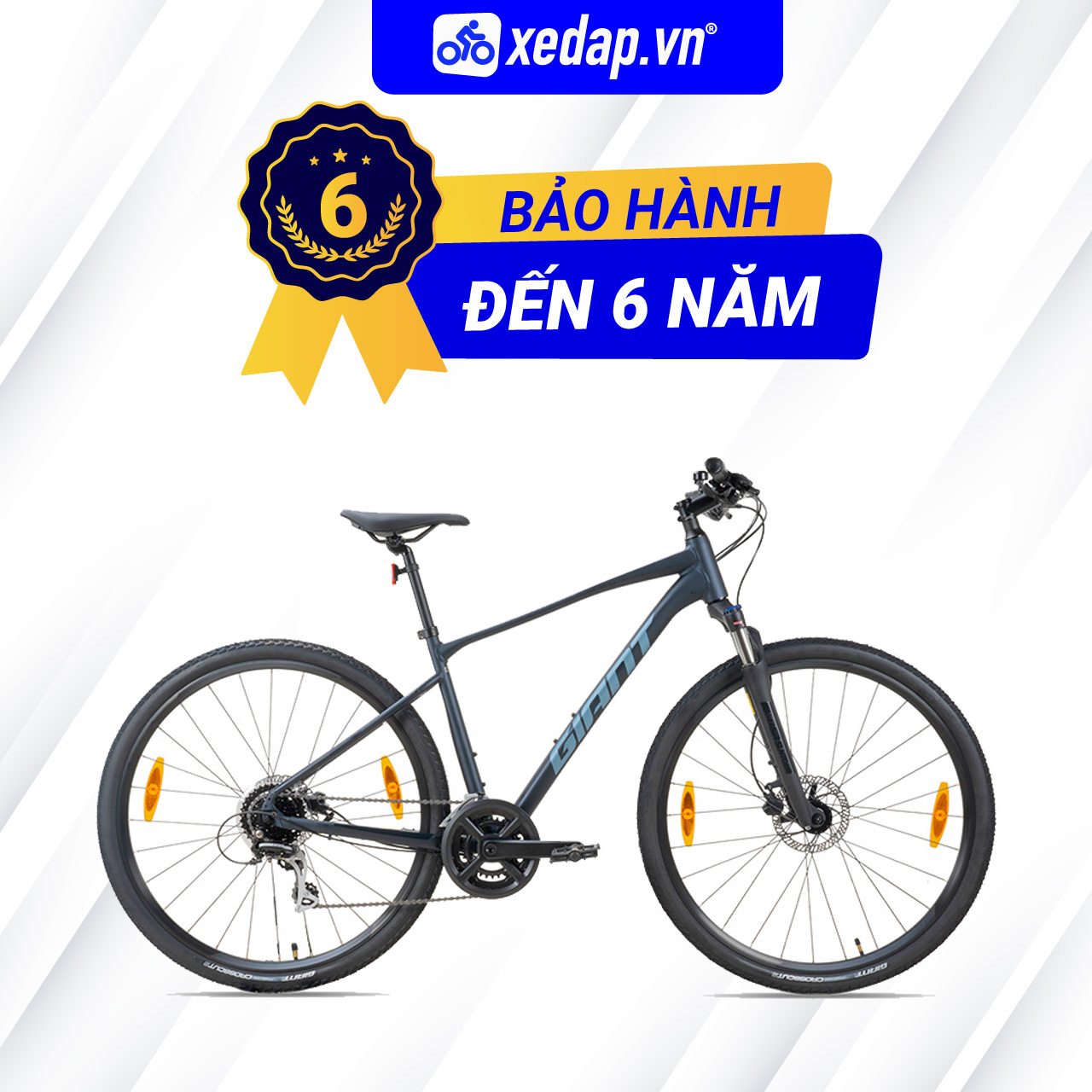 Xe đạp thể thao địa hình mtb giant roam 3 disc - phanh đĩa, bánh 700c - 2023