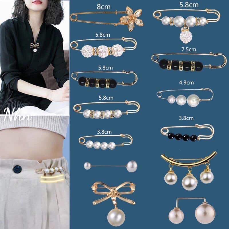 Trâm ngọc trai cài thắt lưng thời trang sang trọng-Dùng Điều Chỉnh Thước cho Chân Váy. Quần Jean-Cực Xinh