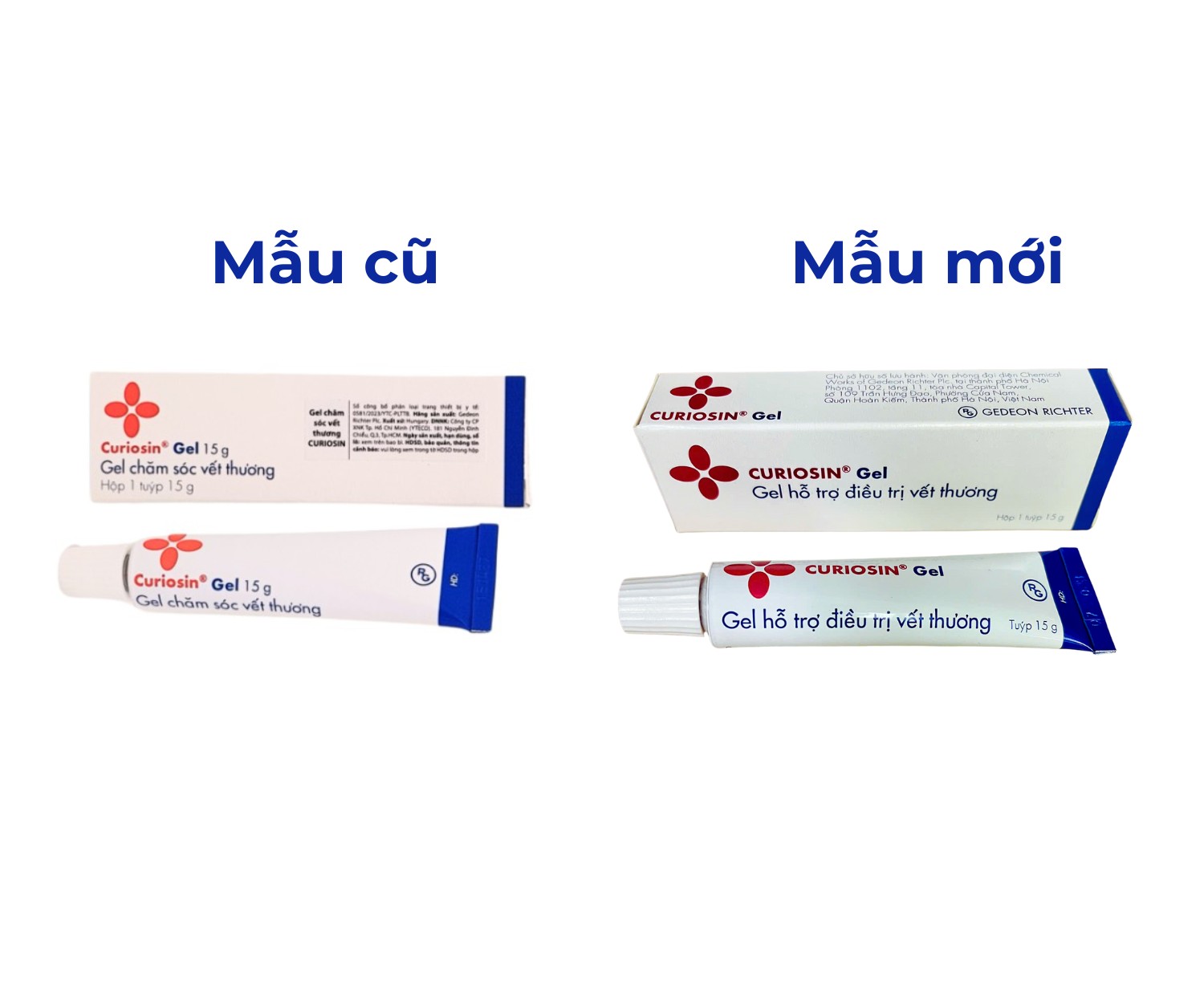 Curiosin Gel -  Gel làm lành vết thương