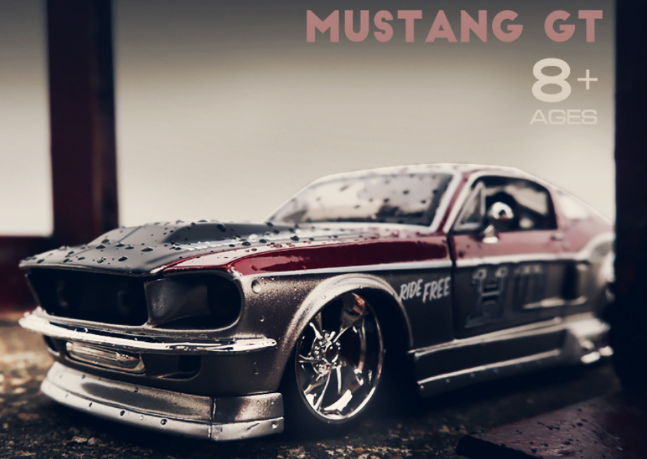 Ô tô Mô Hình Ford Mustang GT 1967 tỉ lệ 1:24. Mô hình xe hơi. Mô hình xe Ford cổ