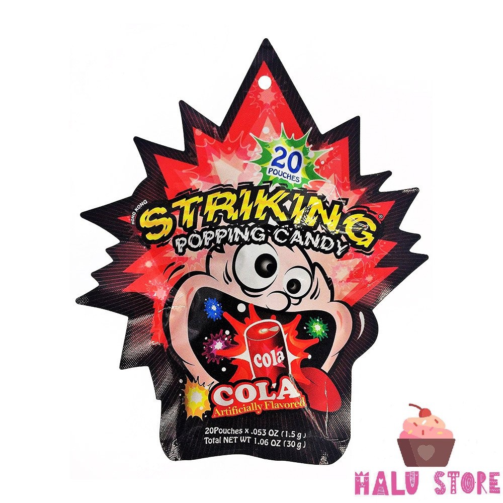 Kẹo nổ popping striking vị cola - úc