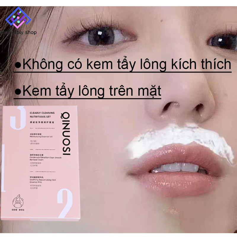 Kem Tẩy Lông Kem tẩy lông môi Bộ Kem Tẩy Lông Không Đau Kem tẩy lông dành cho da nhạy cảm Kem tẩy lông vĩnh viễn không đau dành cho nữ Kem tẩy lông mép Bộ kem tẩy lông môi chuyên dụng cho môi an toàn không đau rát Tẩy lông nhanh chóng