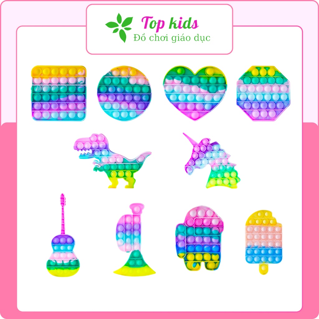 Trò chơi pop it đồ chơi giá rẻ giảm stress giúp bé thông minh trí tuệ đủ loại từ mini đến khổng lồ hàng đẹp - TOPKIDS