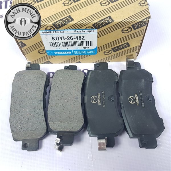 Má phanh bố thắng sau xe mazda 2 2015-2021 mazda cx5 2013-2015 mã: k0y12648z / day32648za
